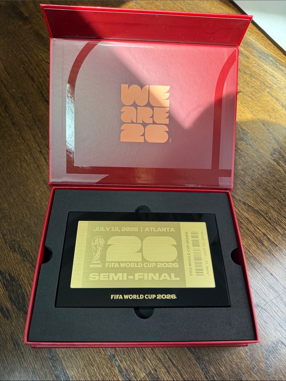 FIFA World Cup 2026 Semi-Final Commemorative Ticket Plaque